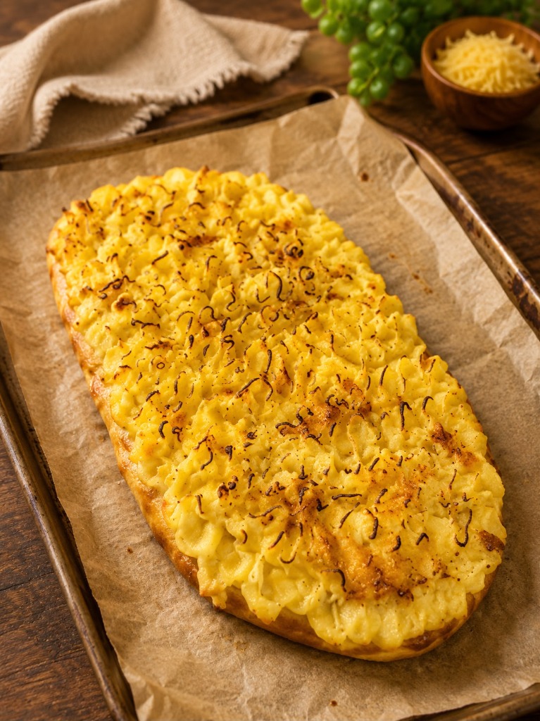 Coca de Crema artesanal con crema pastelera